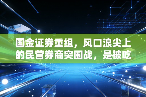 国金证券重组,风口浪尖上的民营券商突围战,是被吃掉还是变巨头?