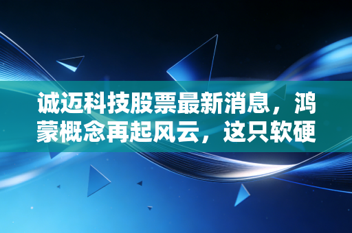 诚迈科技股票最新消息,鸿蒙概念再起风云,这只软硬结合的潜力股还能追吗?