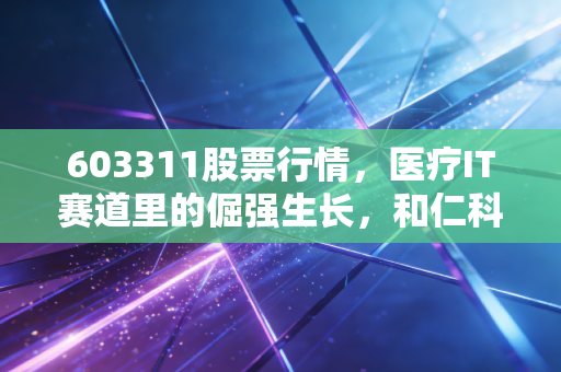 603311股票行情,医疗IT赛道里的倔强生长,和仁科技能否穿越周期?