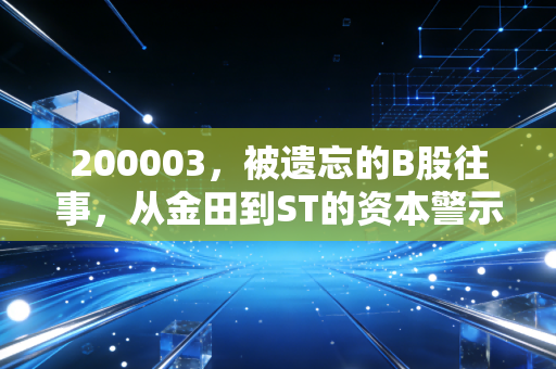 200003，被遗忘的B股往事，从金田到ST的资本警示录