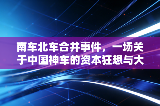 南车北车合并事件,一场关于中国神车的资本狂想与大国重器进阶路