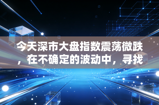 今天深市大盘指数震荡微跌,在不确定的波动中,寻找属于我们的定力