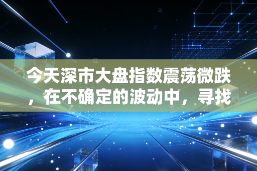 今天深市大盘指数震荡微跌,在不确定的波动中,寻找属于我们的定力