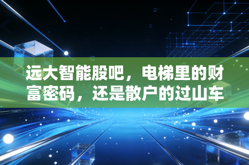 远大智能股吧,电梯里的财富密码,还是散户的过山车游戏?