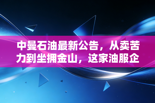 中曼石油最新公告,从卖苦力到坐拥金山,这家油服企业的逆袭之路与隐忧