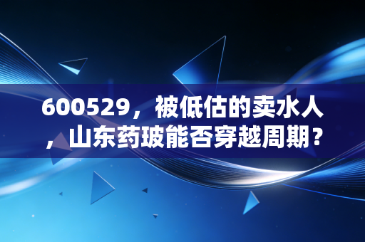 600529,被低估的卖水人,山东药玻能否穿越周期?