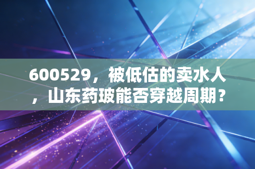 600529,被低估的卖水人,山东药玻能否穿越周期?