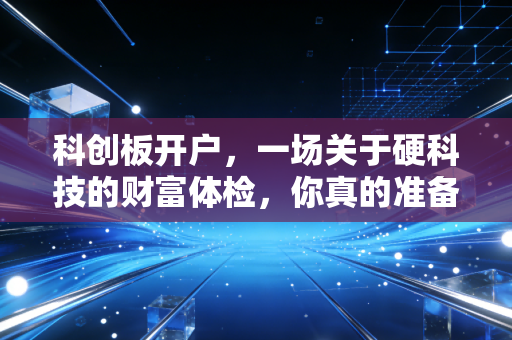 科创板开户,一场关于硬科技的财富体检,你真的准备好了吗?