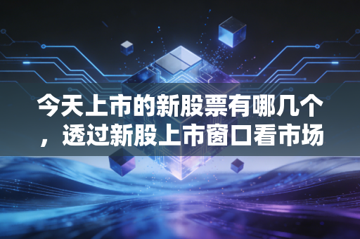 今天上市的新股票有哪几个,透过新股上市窗口看市场情绪与投资逻辑