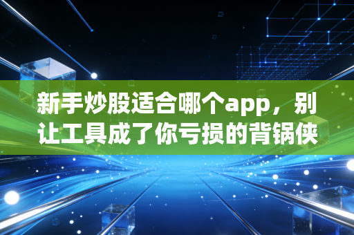 新手炒股适合哪个app，别让工具成了你亏损的背锅侠