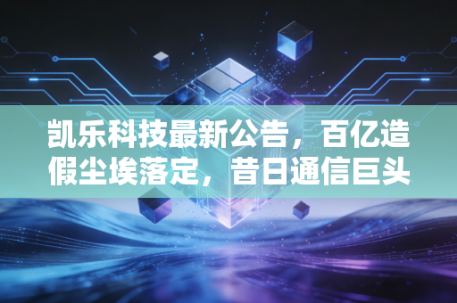 凯乐科技最新公告，百亿造假尘埃落定，昔日通信巨头陨落背后的血泪教训