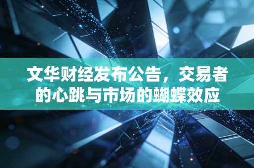 文华财经发布公告，交易者的心跳与市场的蝴蝶效应