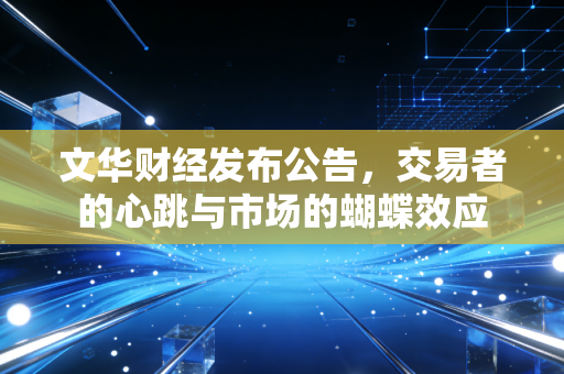 文华财经发布公告，交易者的心跳与市场的蝴蝶效应