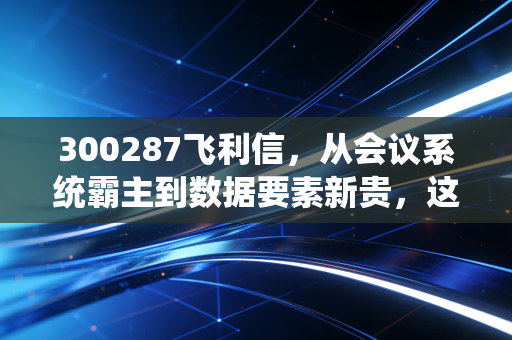 300287飞利信，从会议系统霸主到数据要素新贵，这艘巨轮能否穿越风暴？