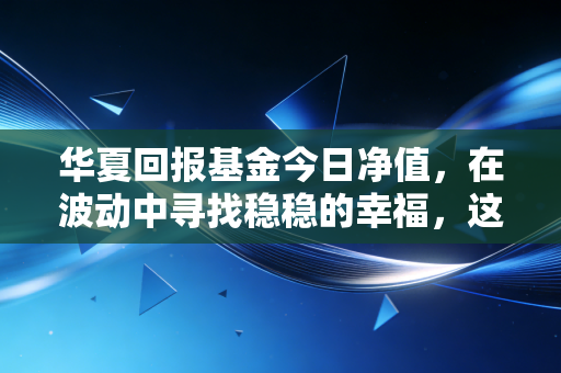 华夏回报基金今日净值,在波动中寻找稳稳的幸福,这只老牌基金还值得托付吗?