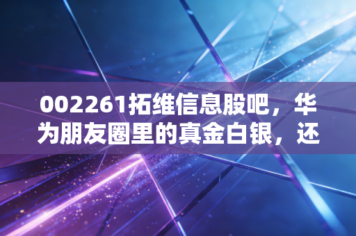 002261拓维信息股吧,华为朋友圈里的真金白银,还是散户的狂欢盛宴?