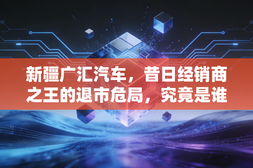 新疆广汇汽车,昔日经销商之王的退市危局,究竟是谁的悲哀?