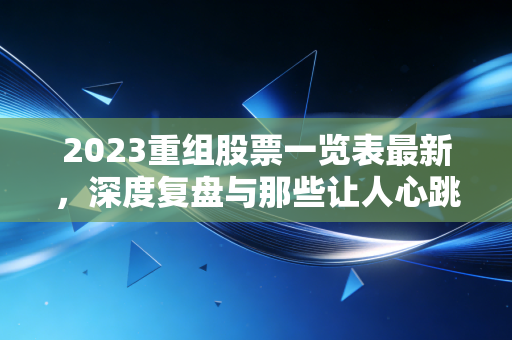2023重组股票一览表最新，深度复盘与那些让人心跳加速的资本故事