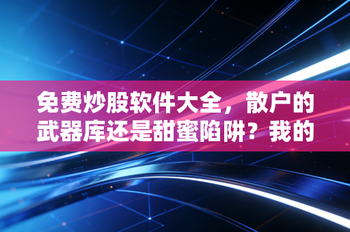 免费炒股软件大全,散户的武器库还是甜蜜陷阱?我的真实测评与血泪经验