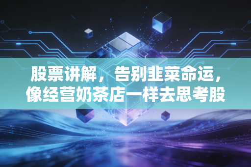股票讲解,告别韭菜命运,像经营奶茶店一样去思考股票投资