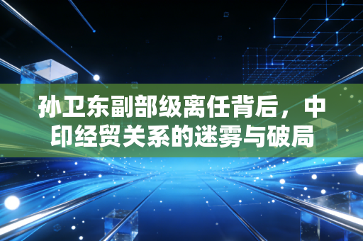孙卫东副部级离任背后，中印经贸关系的迷雾与破局