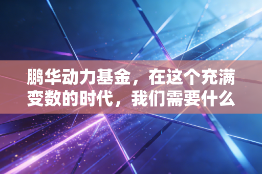 鹏华动力基金,在这个充满变数的时代,我们需要什么样的核心动力?