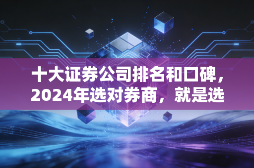 十大证券公司排名和口碑,2024年选对券商,就是选对财富增值的起点