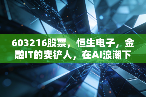 603216股票，恒生电子，金融IT的卖铲人，在AI浪潮下还能撑起多大的想象空间？