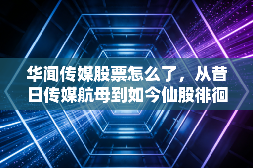 华闻传媒股票怎么了,从昔日传媒航母到如今仙股徘徊,散户的痛谁懂?