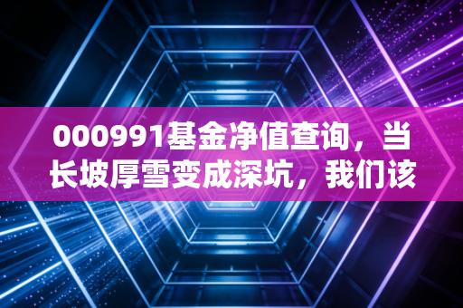 000991基金净值查询,当长坡厚雪变成深坑,我们该如何面对这只医疗基?