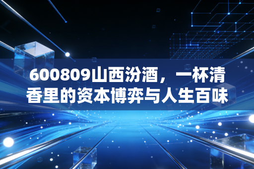 600809山西汾酒,一杯清香里的资本博弈与人生百味