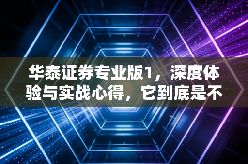 华泰证券专业版1,深度体验与实战心得,它到底是不是散户的外挂?