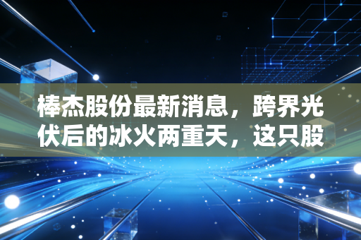 棒杰股份最新消息,跨界光伏后的冰火两重天,这只股还能拿吗?