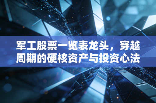 军工股票一览表龙头,穿越周期的硬核资产与投资心法