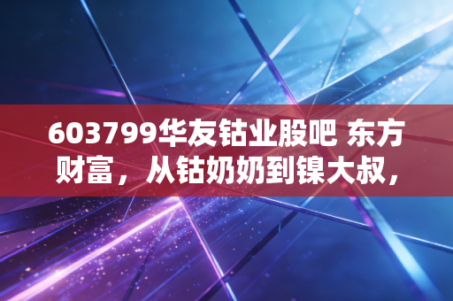 603799华友钴业股吧 东方财富，从钴奶奶到镍大叔，我们在股吧里经历了什么？