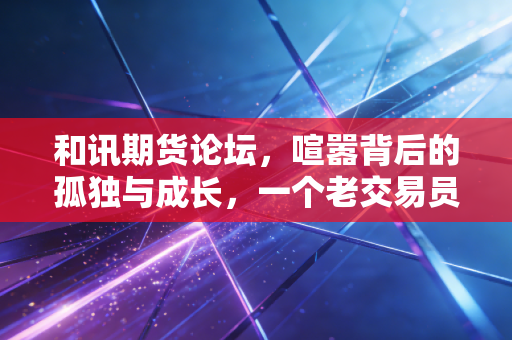 和讯期货论坛,喧嚣背后的孤独与成长,一个老交易员的真心话