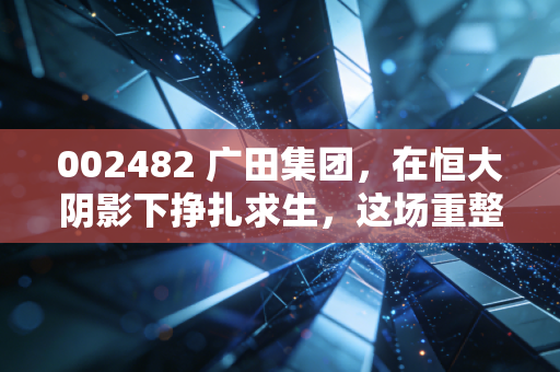 002482 广田集团,在恒大阴影下挣扎求生,这场重整是救赎还是深渊?