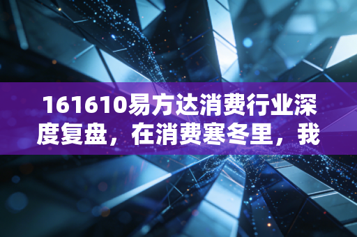 161610易方达消费行业深度复盘,在消费寒冬里,我们是否还要坚守核心资产?