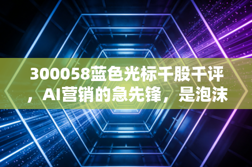 300058蓝色光标千股千评，AI营销的急先锋，是泡沫还是真金白银？