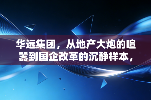 华远集团，从地产大炮的喧嚣到国企改革的沉静样本，一个时代的缩影