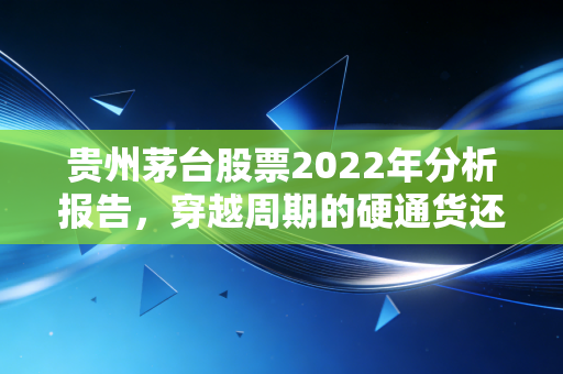 贵州茅台股票2022年分析报告，穿越周期的硬通货还是泡沫的边缘？