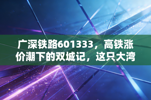 广深铁路601333,高铁涨价潮下的双城记,这只大湾区核心资产能否穿越周期?