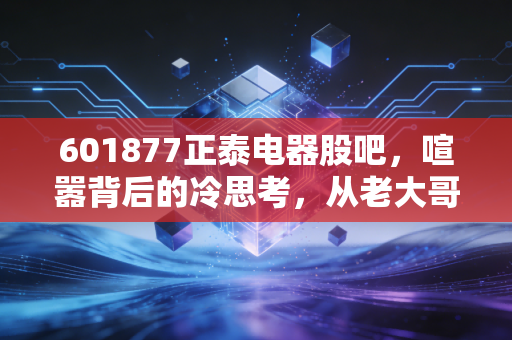 601877正泰电器股吧,喧嚣背后的冷思考,从老大哥到新能源新贵的蜕变之路