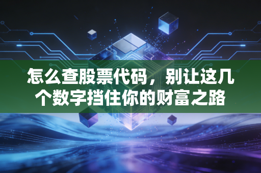 怎么查股票代码,别让这几个数字挡住你的财富之路