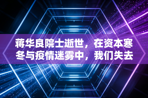 蒋华良院士逝世，在资本寒冬与疫情迷雾中，我们失去了一位摆渡人