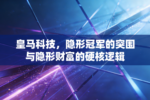 皇马科技，隐形冠军的突围与隐形财富的硬核逻辑