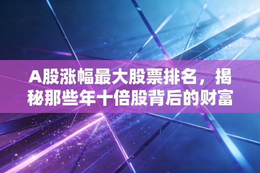 A股涨幅最大股票排名,揭秘那些年十倍股背后的财富密码与人性博弈