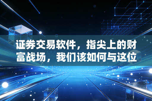 证券交易软件，指尖上的财富战场，我们该如何与这位数字军师共处？
