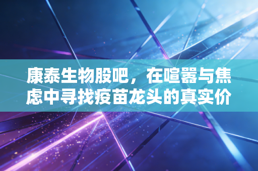 康泰生物股吧，在喧嚣与焦虑中寻找疫苗龙头的真实价值