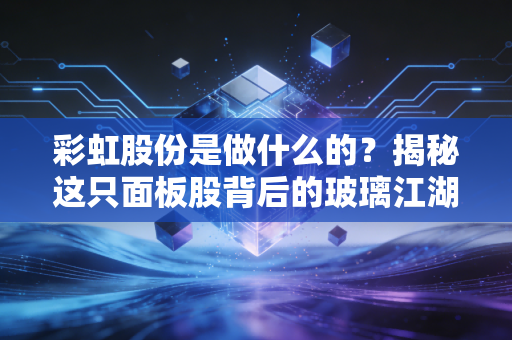 彩虹股份是做什么的?揭秘这只面板股背后的玻璃江湖与国产替代的艰难突围